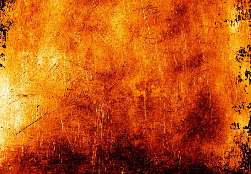 orange scratched metal texture