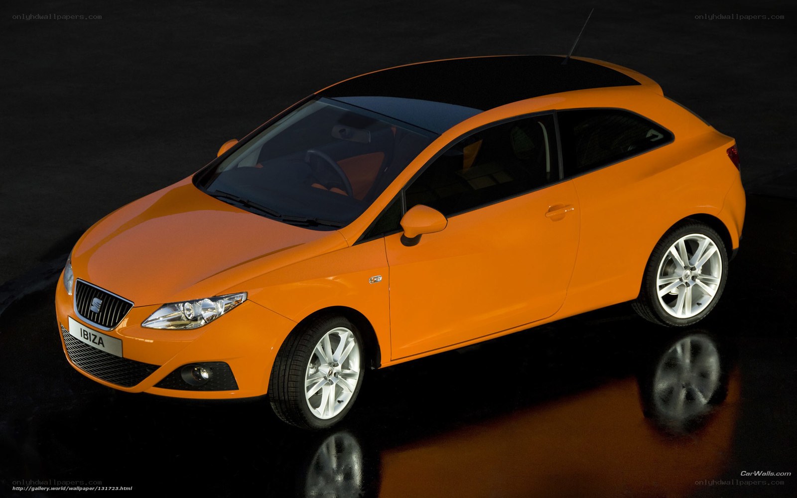 Orange SEAT Ibiza Hatchback