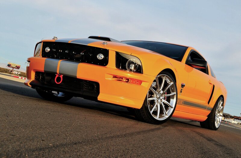 Orange Shelby Mustang