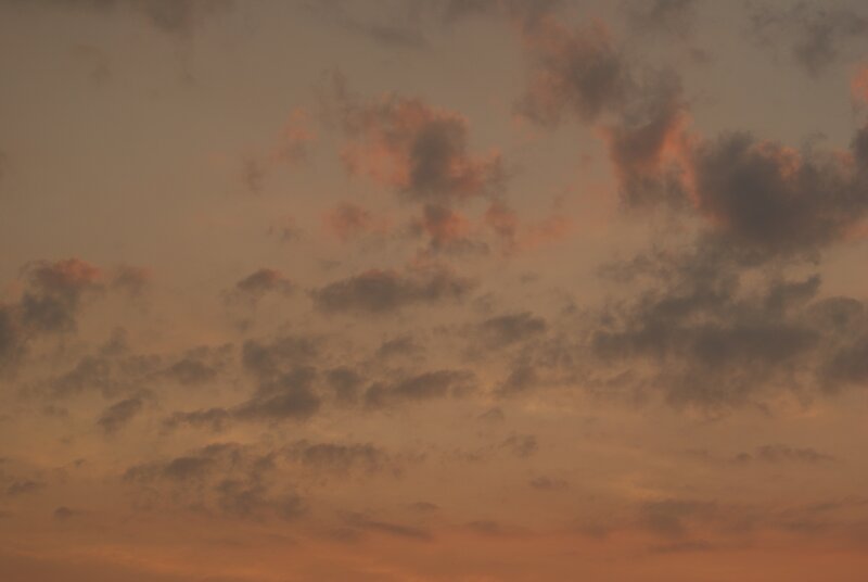 orange sky with clouds