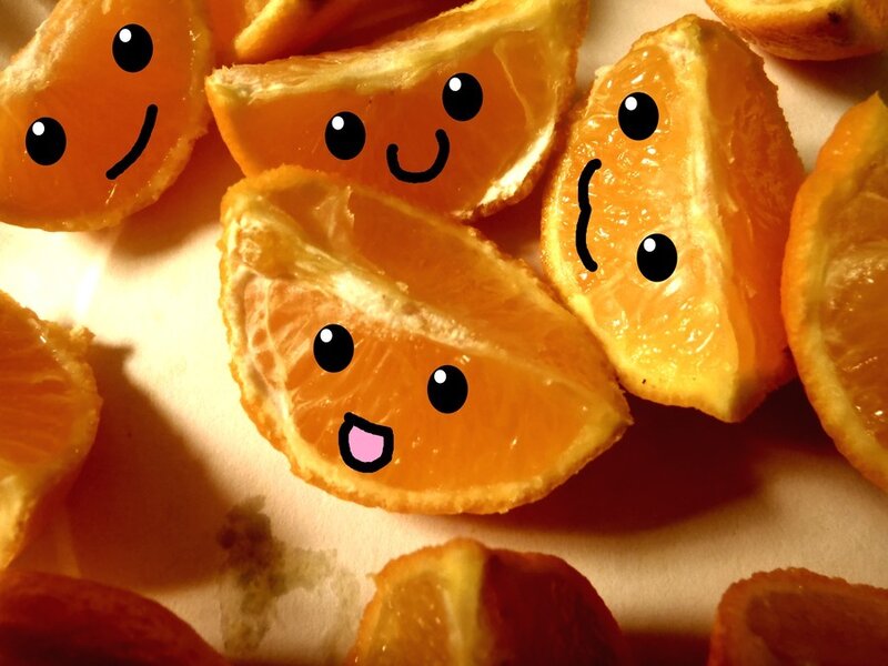 Orange Slices with Faces