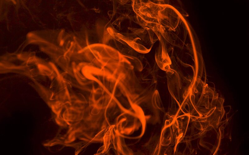 Orange Smoke Swirls
