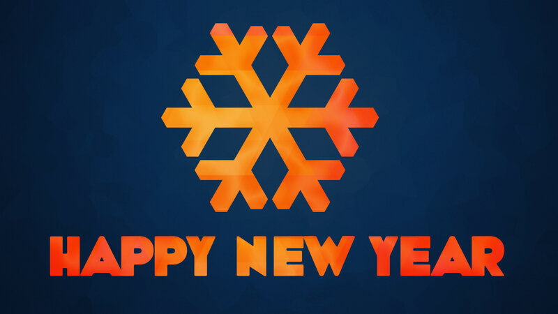 Orange Snowflake Design