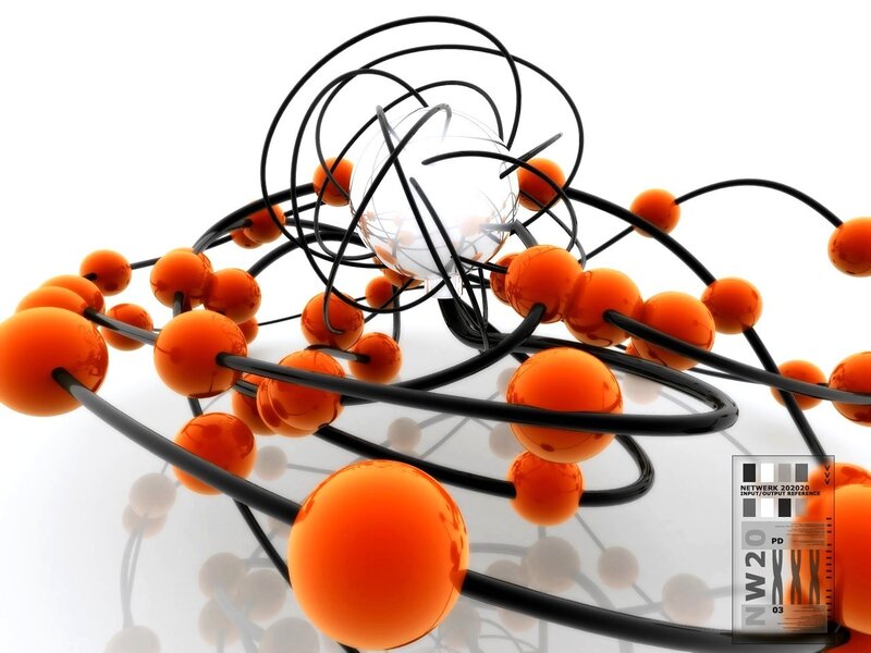 Orange Spheres and Black Wires — Abstract
