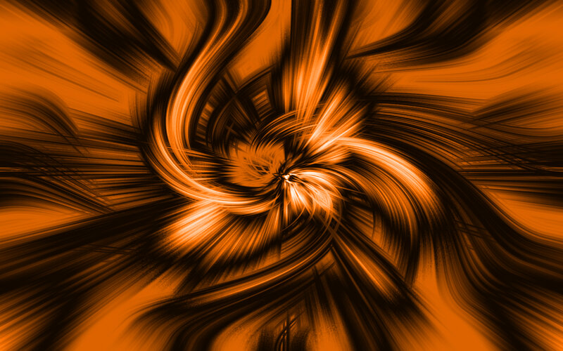 orange spiral abstract art