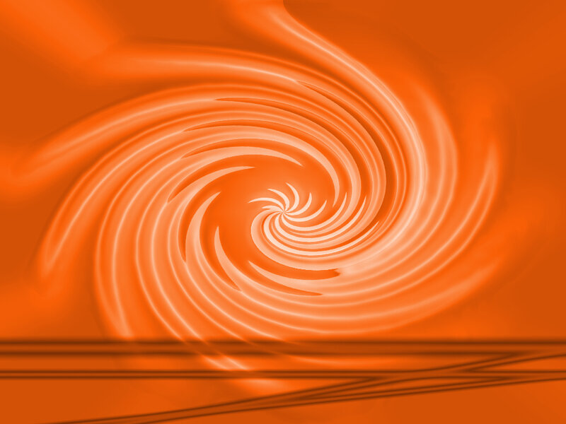 orange spiral abstract design