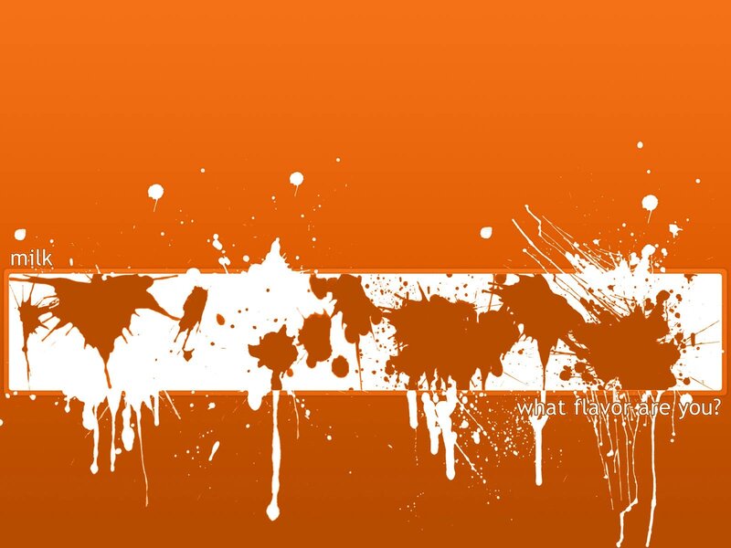 orange splatter design
