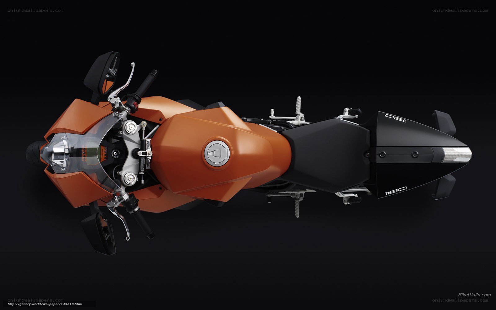 orange sport motorcycle