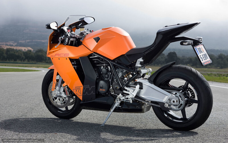 Orange Sport Motorcycle — Calm