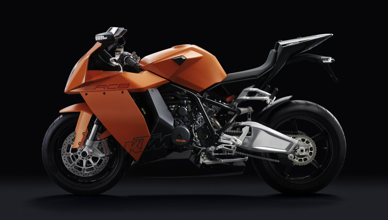 Orange Sport Motorcycle — Dramatic, Photograph, Black Seat