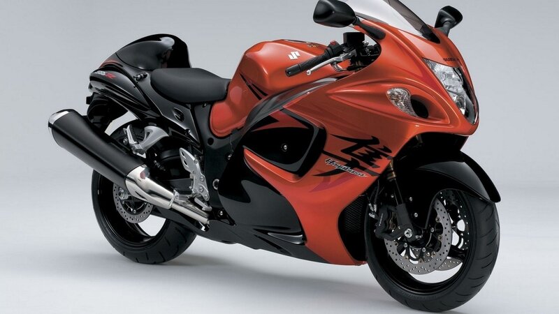 Orange Sport Motorcycle — Red, Neutral