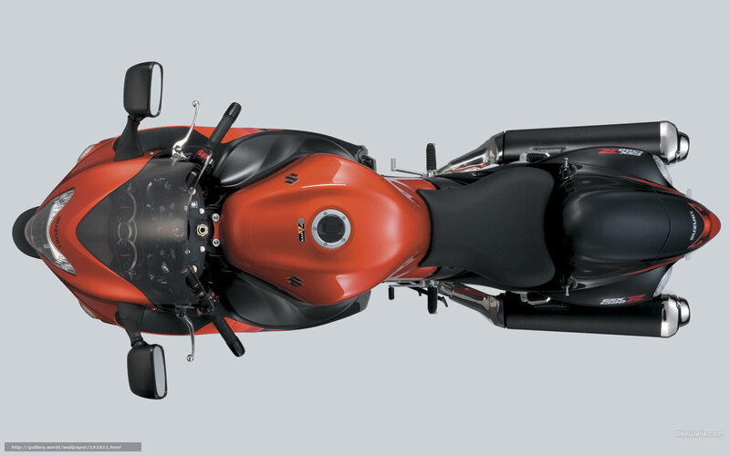 Orange Sport Motorcycle — Red