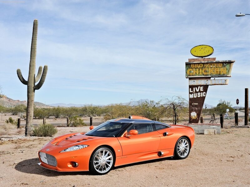 Orange Sports Car — Arid