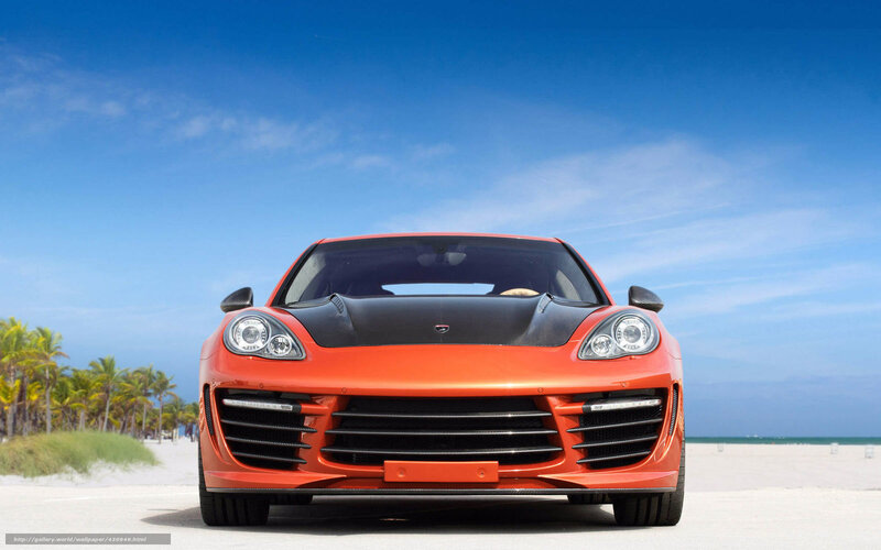 Orange Sports Car — Bright, Afternoon
