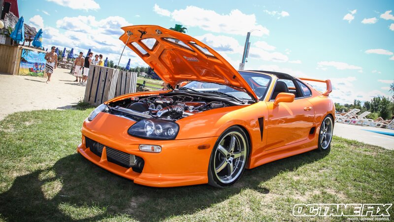 Orange Sports Car — Bright, Sunny, Summer