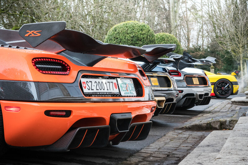 Orange Sports Car — Calm, Autumn, Photograph
