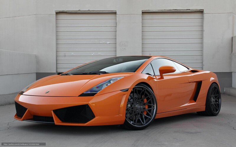 Orange Sports Car — Calm, Photograph, Garage Doors