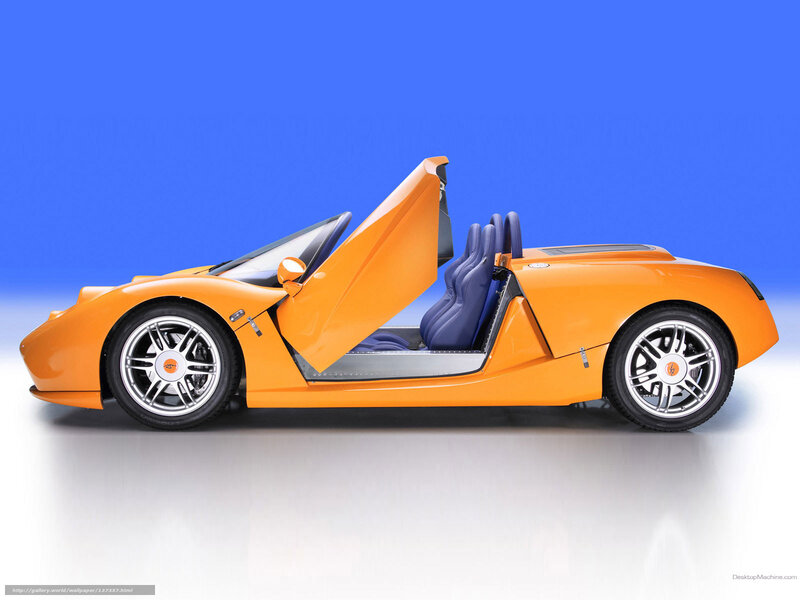 Orange Sports Car — Clean, Photograph