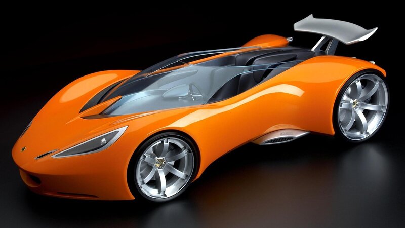 Orange Sports Car — Cockpit