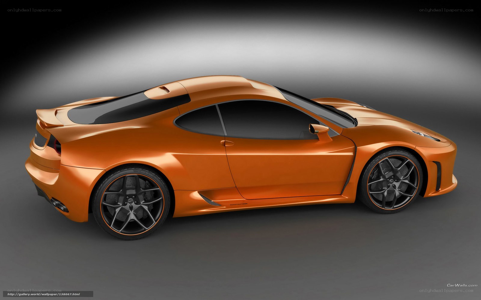 orange sports car concept