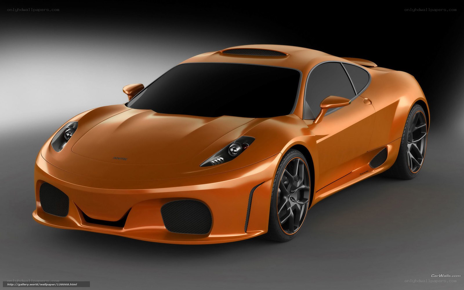 orange sports car concept