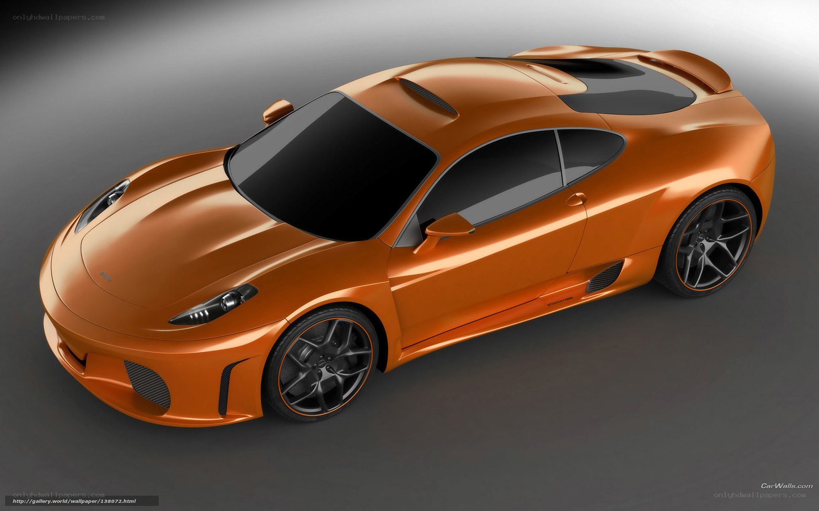 Orange sports car concept