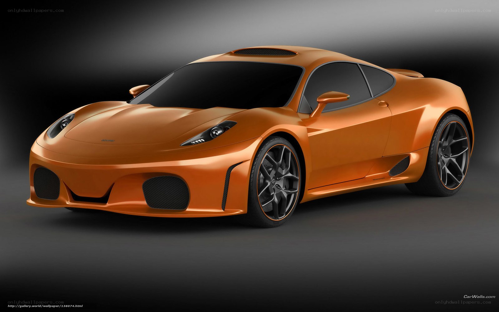 orange sports car concept