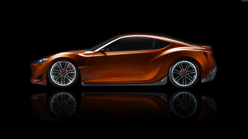orange sports car concept