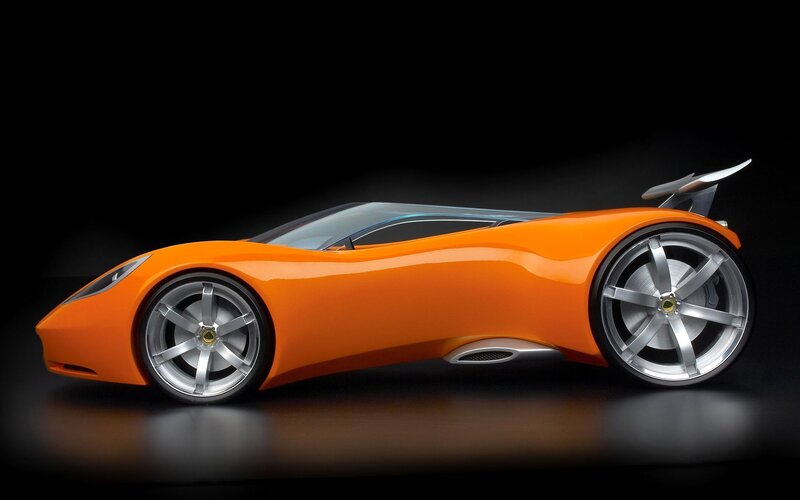 orange sports car concept