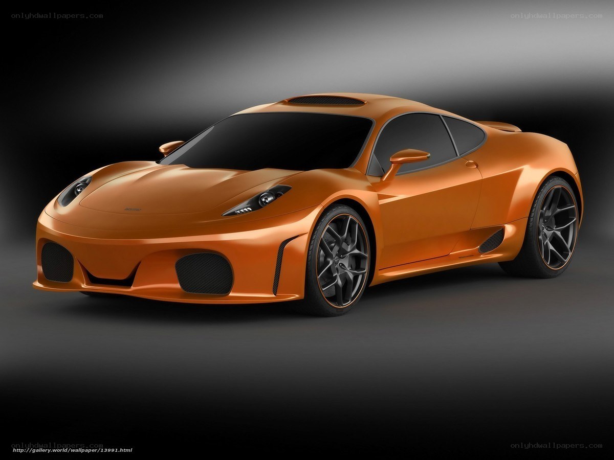 orange sports car concept