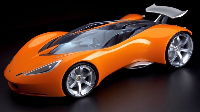 orange sports car concept