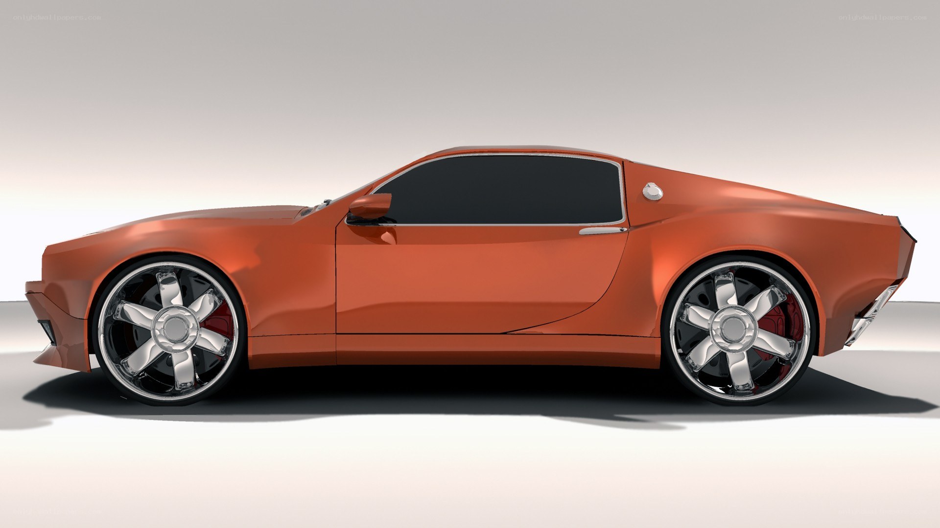 orange sports car concept