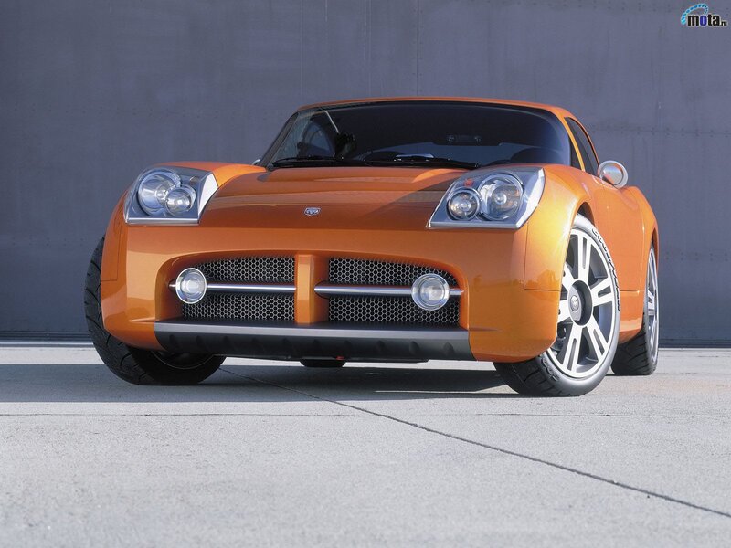 Orange sports car concept
