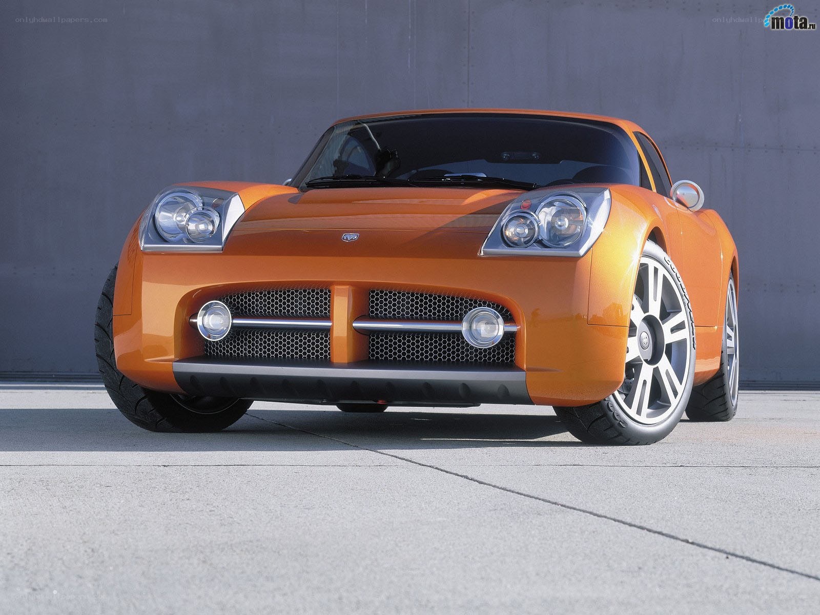 Orange sports car concept