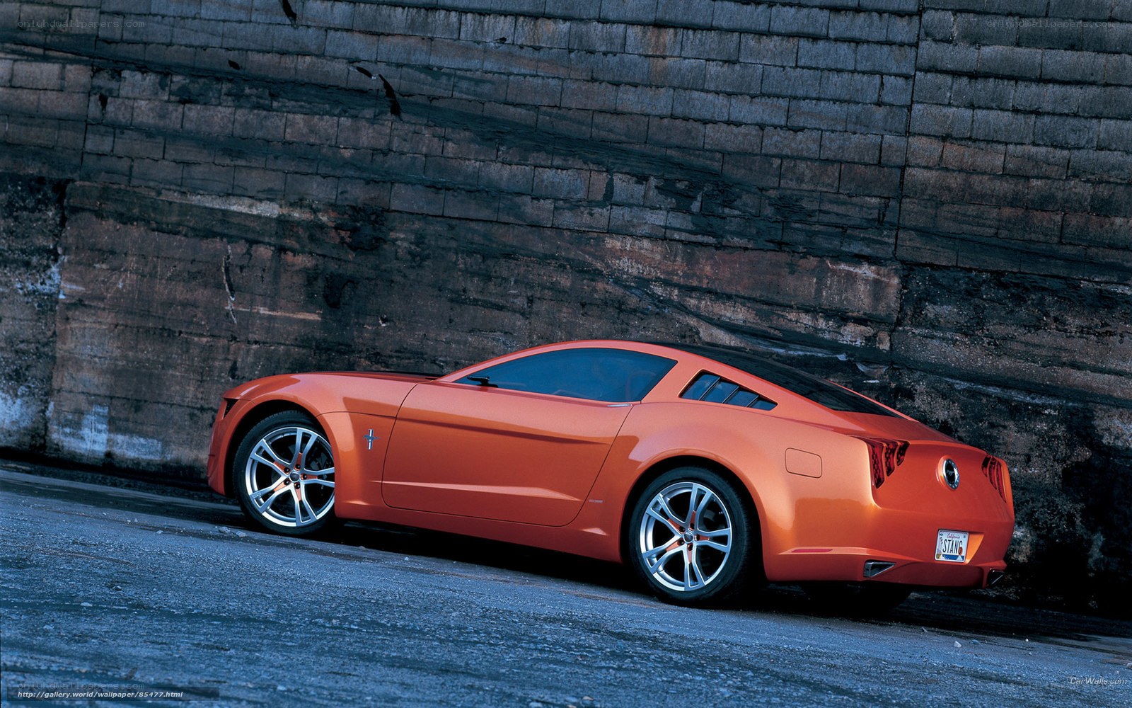 Orange sports car concept