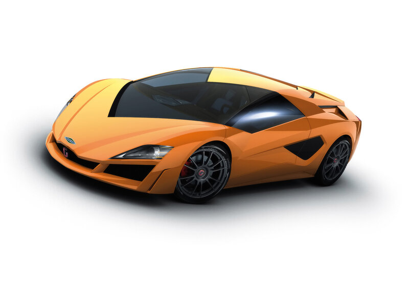 orange sports car concept