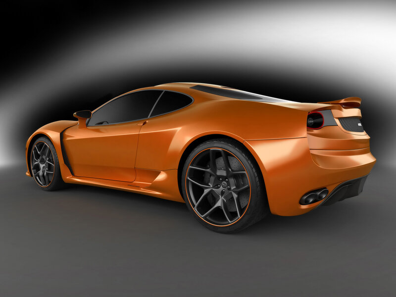 orange sports car concept