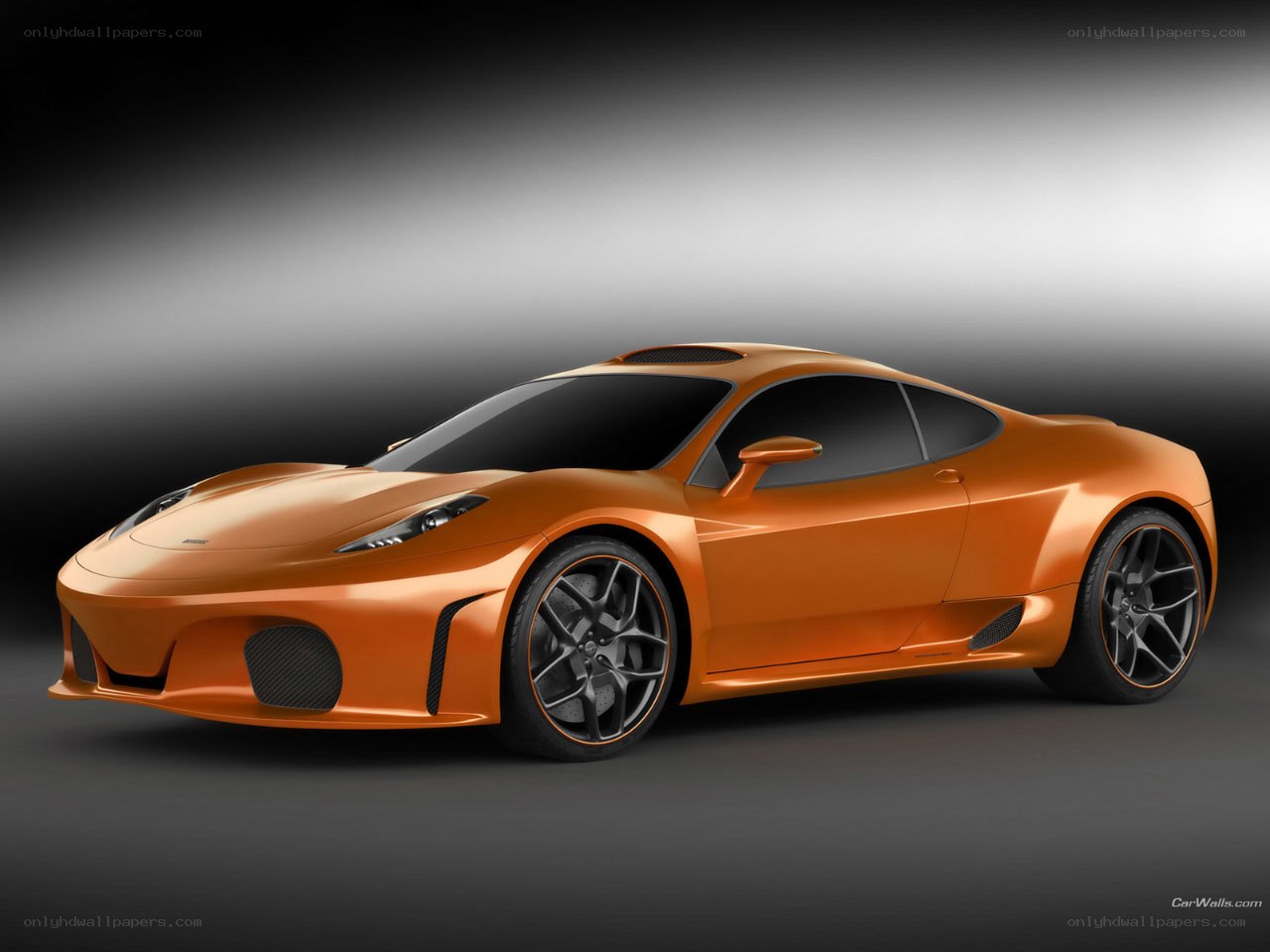 orange sports car concept