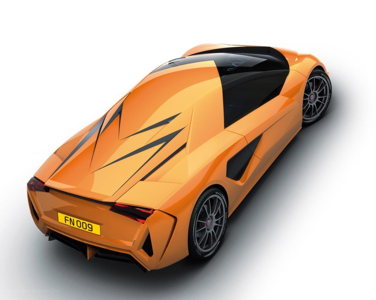 orange sports car concept