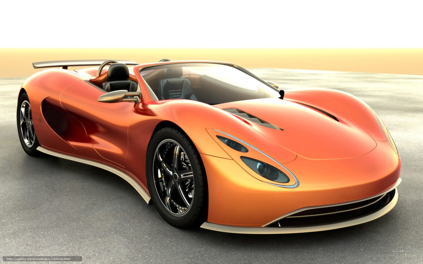 orange sports car concept