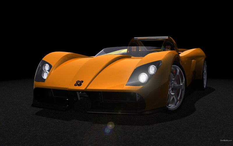 orange sports car design