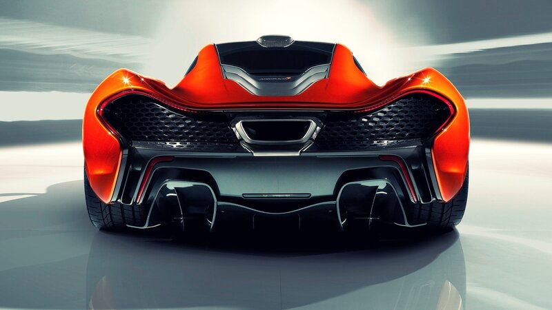 Orange Sports Car — Dramatic, 3d Render, Grille