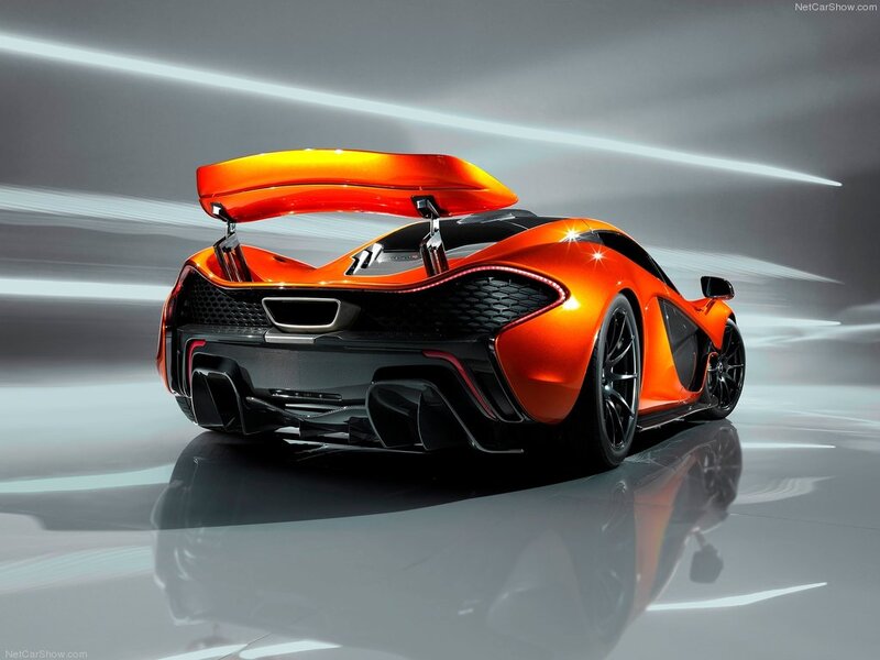 Orange Sports Car — Dramatic, 3d Render, Rear Wing