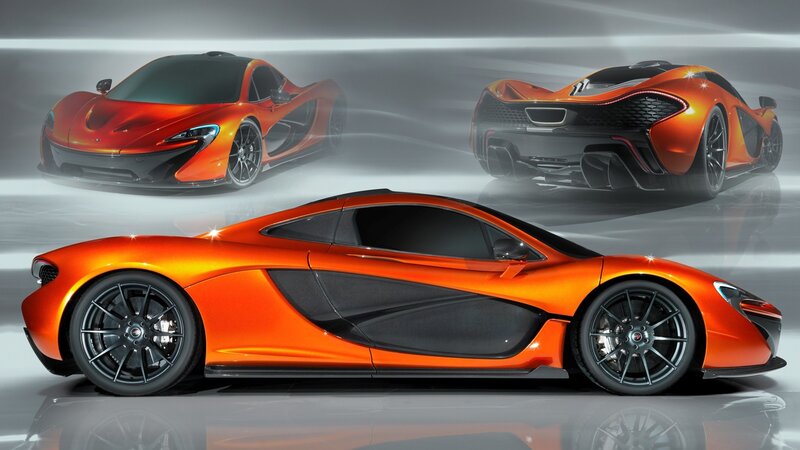 Orange Sports Car — Dramatic, 3d Render, Side View