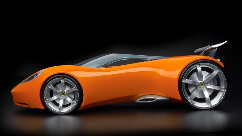 Orange Sports Car — Dramatic, 3d Render, Wheels, Aerodynamic Body