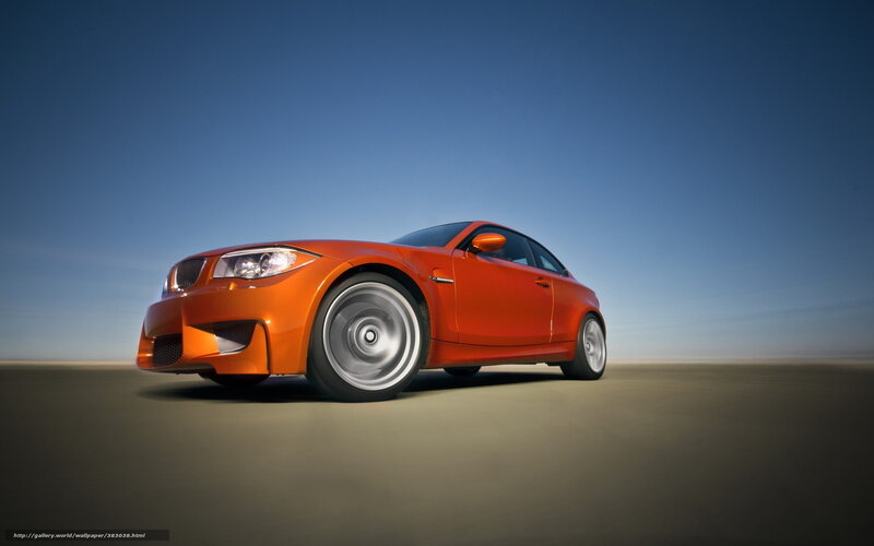 Orange Sports Car — Dramatic, Afternoon, Photograph, Sky, Road