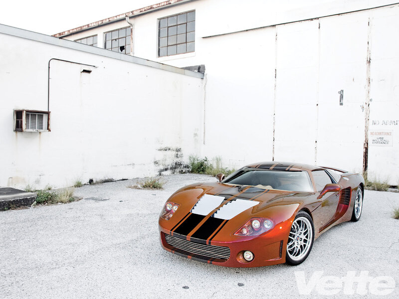 Orange Sports Car — Dramatic, Afternoon, Photograph