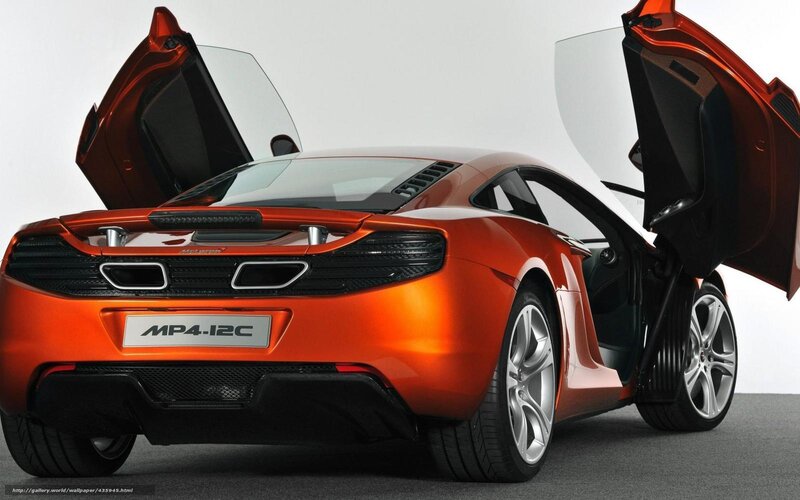 Orange Sports Car — Dramatic, Photograph, Car Doors, Wheels, Exhaust