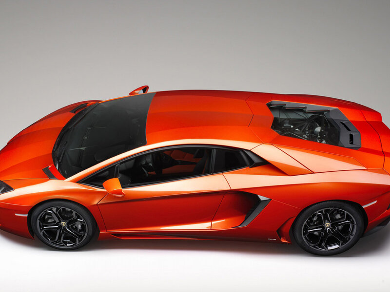 Orange Sports Car — Dramatic, Photograph, Engine, Wheels