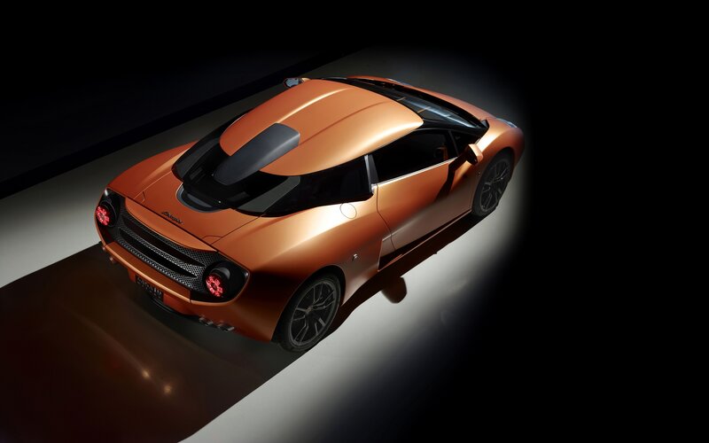 Orange Sports Car — Dramatic, Photograph, Light